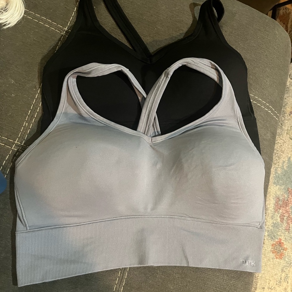 Two PINK Victoria's Secret SEAMLESS AIR MEDIUM-SUPPORT Sports Bras